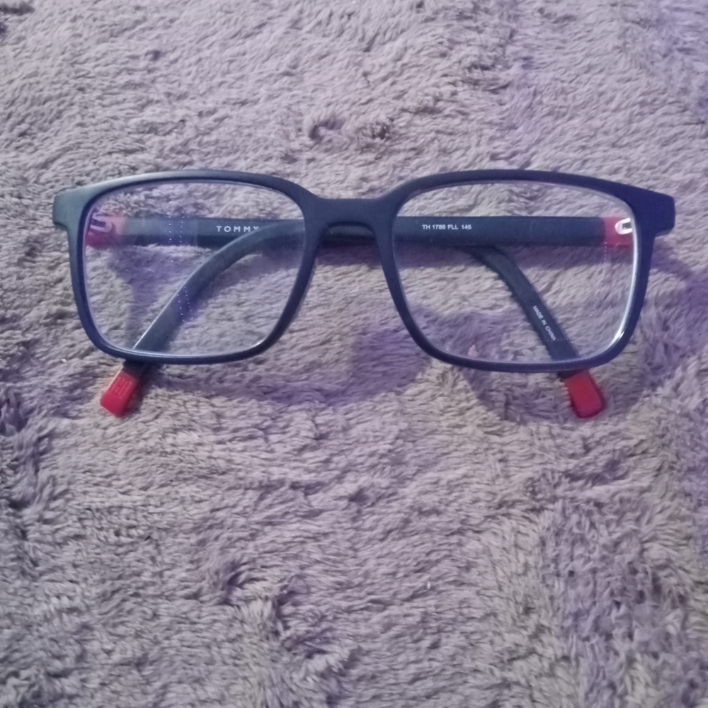 Tommy Hilfiger Black and Red Men's Glasses